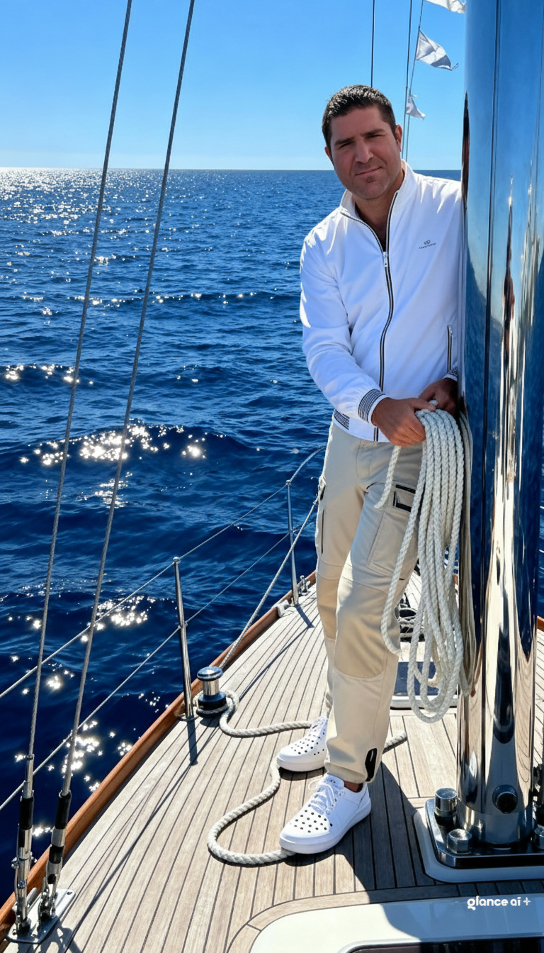 Eric Shively on Boat